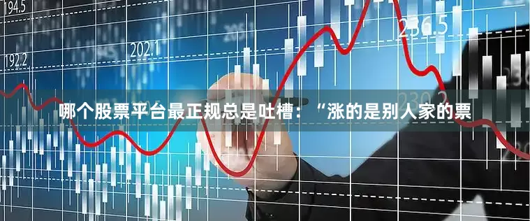 哪个股票平台最正规总是吐槽：“涨的是别人家的票